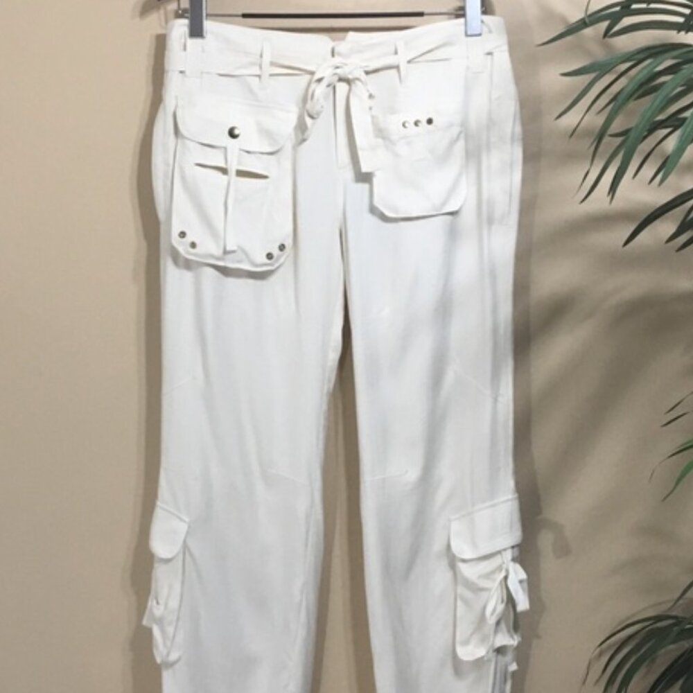 MARCIANO SILK CARGO PANTS